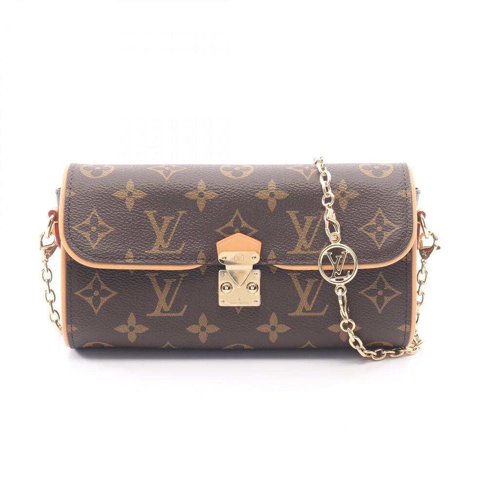 Louis Vuitton Camille Pochette Shoulder Bag Canvas Leather Monogram Brown